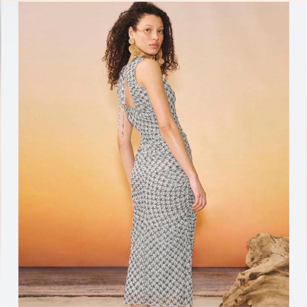 Simon Miller Black and White Backless Dress